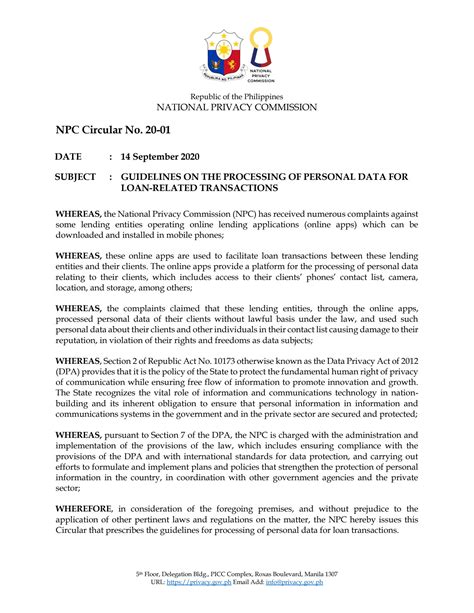 annex 1 of npc circular no. 2022-04|NPC Reminds Public To Register Their Data Protection Officer and Data.